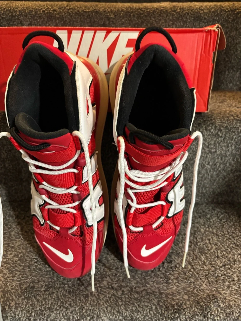 Nike Air More Uptempo 720 Red Size 13 Pippens authentic